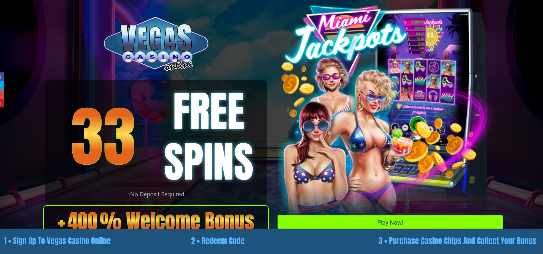 300%
                                WELCOME BONUS + 33 FREE SPINS